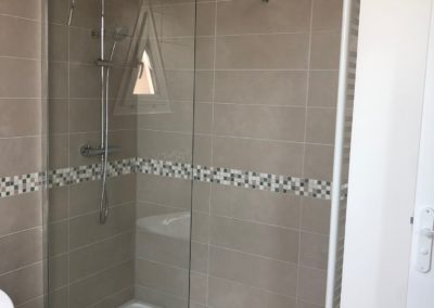 Travaux réalisation douche italienne - Atmosphere Travaux